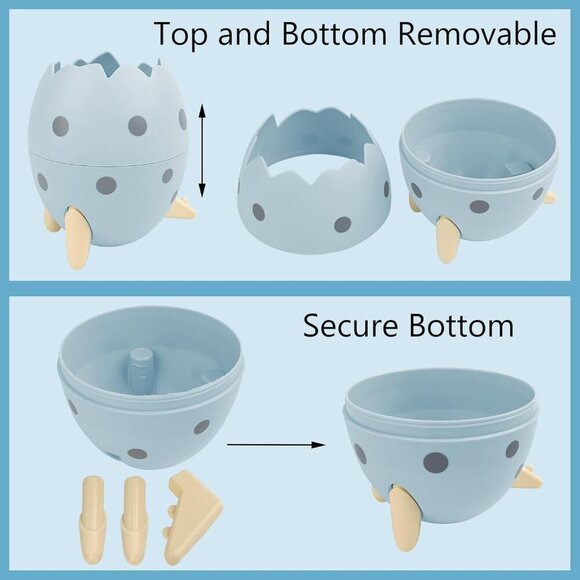 Dinosaur Egg Pen Holder for Desk Pencil Case Desktop Accessories Storage Organiz - Picture 3 of 7